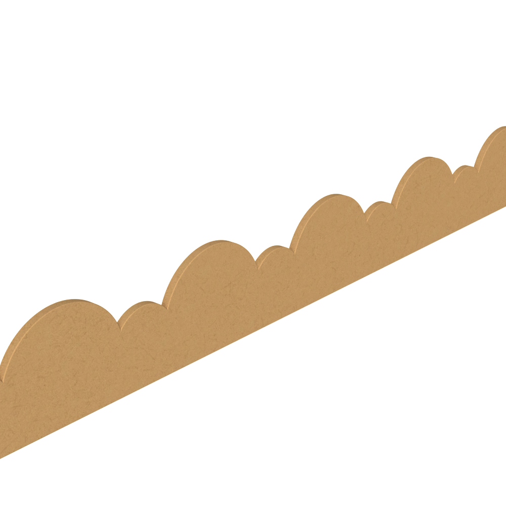 Scalloped edge trim sales