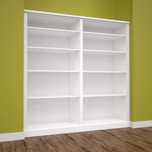 Made to Measure Bookcase, 2000mm wide x 2000mm tall Jali
