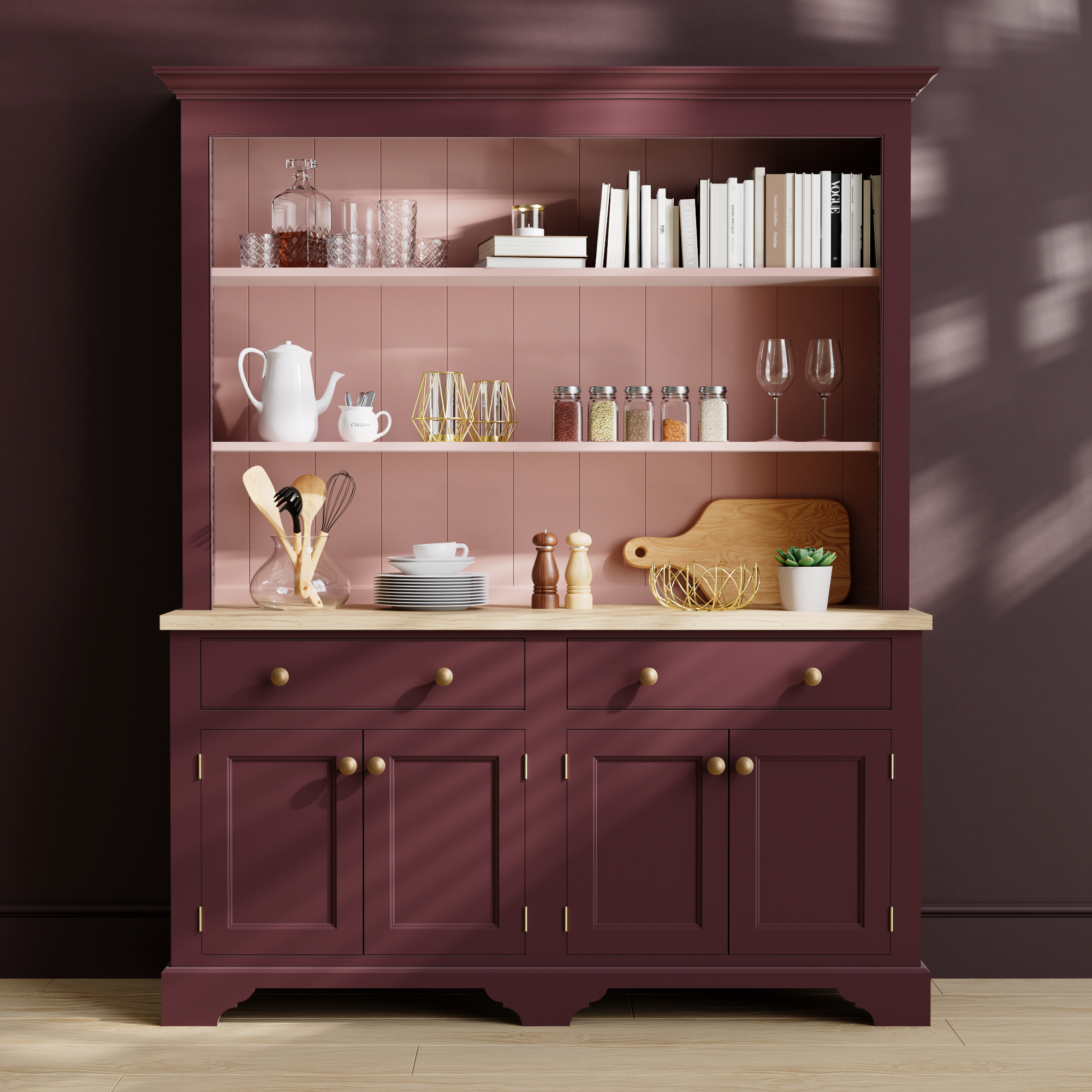 pink kitchen dresser Double Kitchen Dresser 21
